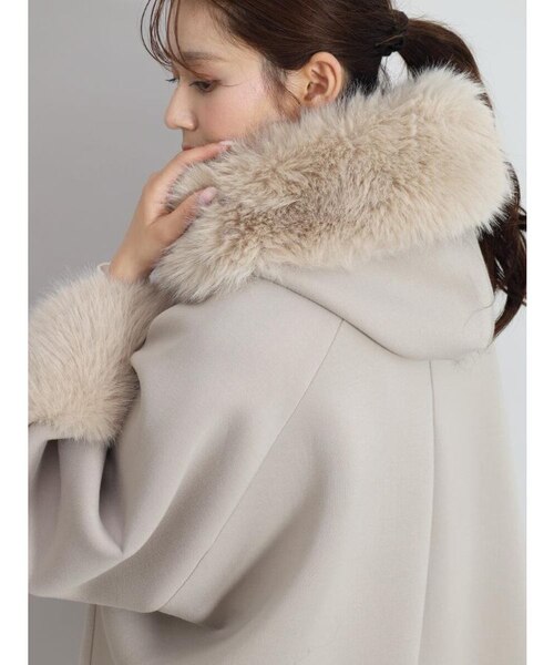 エコファーポンチョアウター｜メドックの通販｜&mall（アンドモール