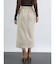 フロントジップフェイクスエードライクスカート