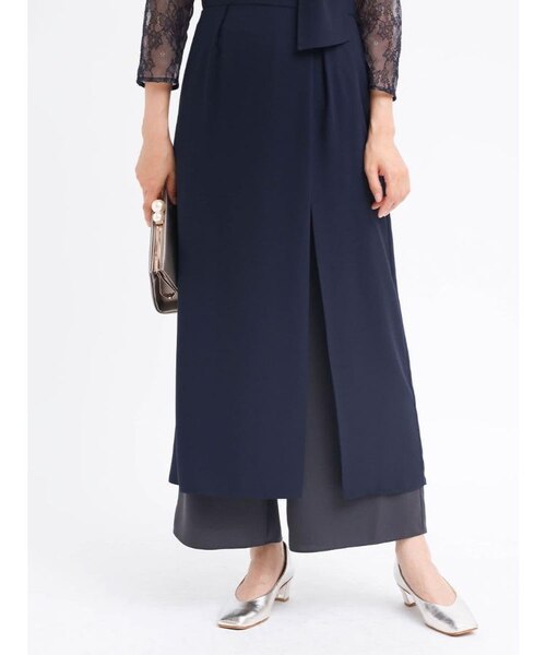 パンツレイヤードスリットドレス パンツレイヤードスリットドレス｜メドックの通販｜&mall（アンド