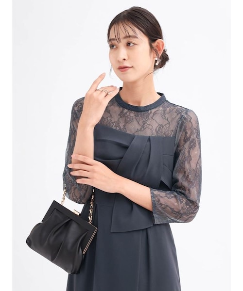 パンツレイヤードスリットドレス｜メドックの通販｜&mall（アンド