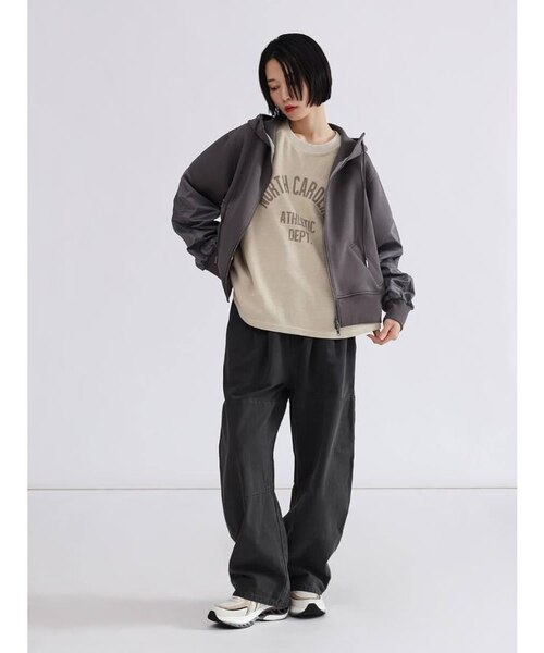 LASUD ギャザースリーブフーディ ラシュッド LASUD ヴィンテージライク