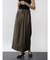 レザータッチウエストタックナロースカート