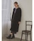 【尾州】Super 140`s Double beaver No-collar Midi Coat