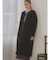【尾州】Super 140`s Double beaver No-collar Midi Coat