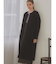 【尾州】Super 140`s Double beaver No-collar Midi Coat