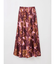 フラワープリントフレアスカート