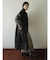 異素材ミックスロングコート