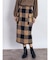 ブロックチェックタイトスカート