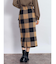 ブロックチェックタイトスカート