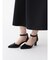 セパレートデザインストラップパンプス（Black）