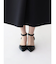 セパレートデザインストラップパンプス（Black）