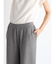 カーブシルエットニットパンツ