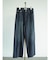 裏起毛ワイドデニムパンツ