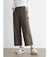 ウールライクストレッチワイドパンツ