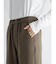 ウールライクストレッチワイドパンツ