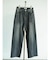 裏フリースワイドデニムパンツ