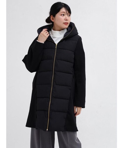 フェイクファーフードロングコート｜メドックの通販｜&mall（アンド