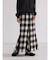 オンブレチェックフレアスカート