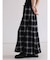 オンブレチェックフレアスカート