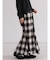 オンブレチェックフレアスカート