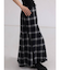 オンブレチェックフレアスカート