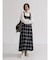オンブレチェック×シアーレイヤードジャンパースカート