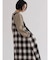 オンブレチェック×シアーレイヤードジャンパースカート