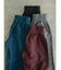 フロントポケットウールワイドパンツ(black,moku gray,enji,turquoise)