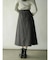 メルトンジップフレアスカート