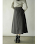 メルトンジップフレアスカート