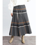 チェックフレアスカート