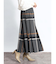 チェックフレアスカート