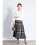 チェックフレアスカート