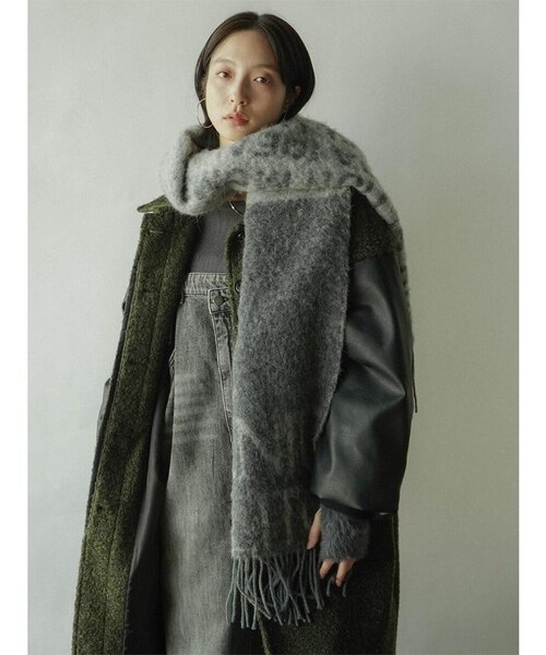 最終価格【定価¥29.700】新品♦︎ アルパカシャギーロゴロングマフラー 最終価格【定価¥29.700】新品♦︎ アルパカシャギーロゴロングマフラー