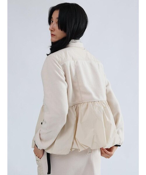 バルーンヘムフリースジップジャケット｜メドックの通販｜&mall