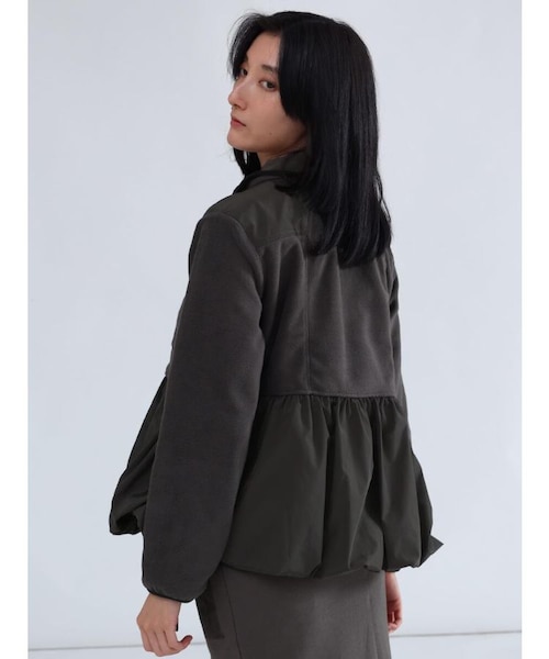 バルーンヘムフリースジップジャケット｜メドックの通販｜&mall