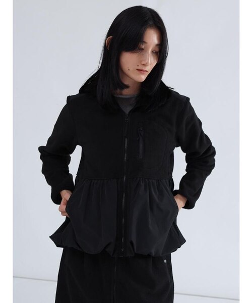 バルーンヘムフリースジップジャケット｜メドックの通販｜&mall