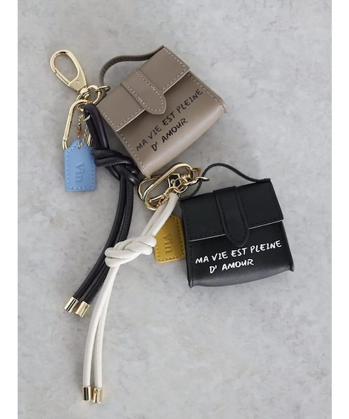 ミニバッグキーホルダー付きバッグチャーム｜メドックの通販｜&mall