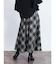 タータンチェックフレアスカート