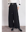 サークルバックルストレッチワイドパンツ