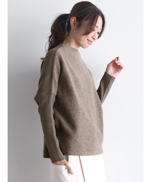 ドッキングスタイルボトルネックニット｜メドックの通販｜&mall