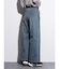 サイドタックウォッシュドストレッチデニム