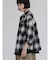 シアーレイヤードリバーシブルチェックシャツ