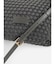 ミニポーチ付き編み込みスクエアミニトート(gray・black)