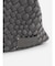 ミニポーチ付き編み込みスクエアミニトート(gray・black)