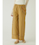カットワークコットンツイルワイドパンツ