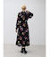 フラワーペイントロングワンピース