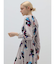 フラワーペイントロングワンピース