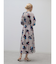 フラワーペイントロングワンピース