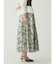フラワージャガードフレアスカート